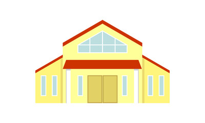 Office building illustration design vector