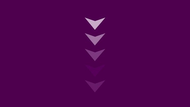 Animated Downward Scroll Symbol Directional Drop Arrow with Alpha Channel