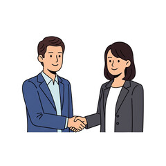 Businesspeople Handshake Deal Agreement Partnership.