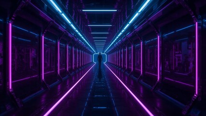 Fototapeta premium subway train in motion