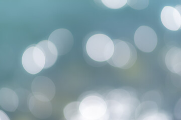 青い背景の玉ボケ