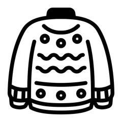 This Sweater icon is suitable for Autumn Season, etc.