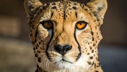 Close-up cheetah portrait