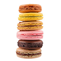 Stacked macarons in pastel colors