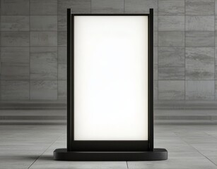 Curved LED Totem Lightbox for Enhanced Visibility