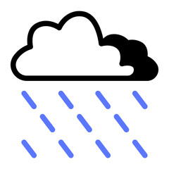 This Rain icon is suitable for Autumn Season, etc.