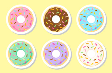 ドーナツ セット ステッカー