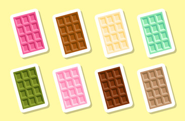 板チョコレート セット ステッカー