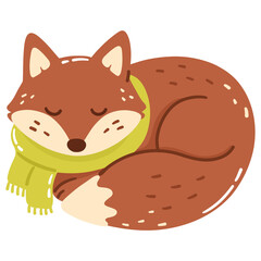 Cozy Autumn Fox