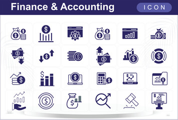  Finance and Accounting Icon Set