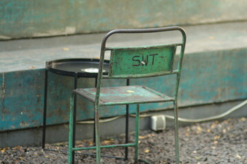 close up of chair