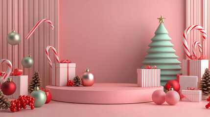 christmas tree and gifts