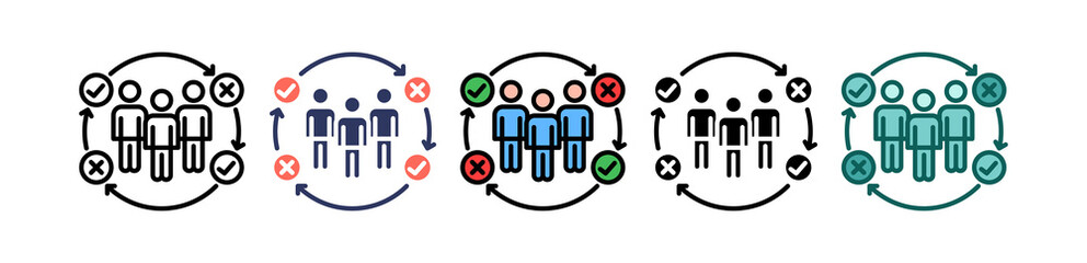 Recruitment Process multiple icon
