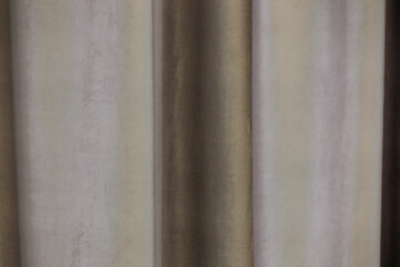 Fototapeta premium Textured fabric display showcasing neutral colors in soft hues and tones