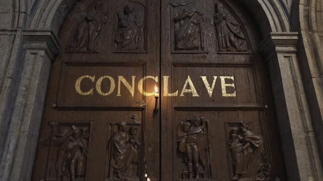 Sign of conclave in the Vatican.