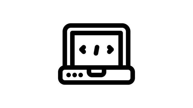 coding minimalist line animation