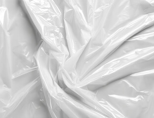 Obraz premium Wrinkled white plastic sheeting
