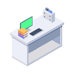 vector illustration of a modern office
