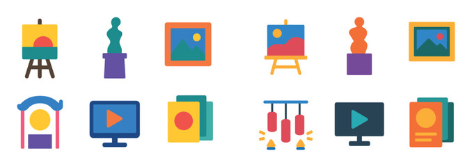 Colorful Art Icons