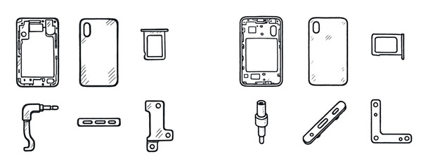 Phone Spare Part Icons