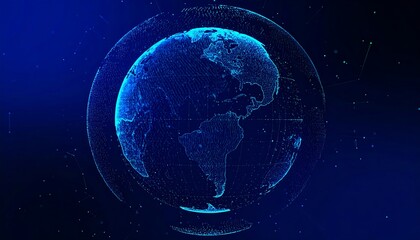 Abstract digital representation of Earth