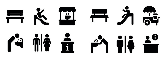 Supermarket Amenity Icons