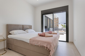 Modern Bedroom with Terrace Access