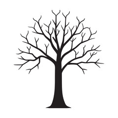 Fototapeta premium Acid Rain Crystal Tree Pollution Silhouette