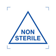 Non-sterile, symbol