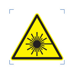 Warning; Laser Beam, symbol