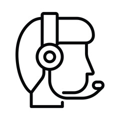 Technical Support Vector outline icon. Eps 10 file