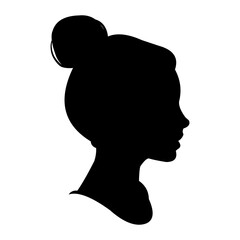 Silhouette of a beautiful woman