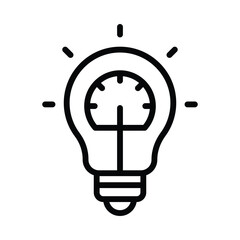 Efficiency Vector outline icon. Eps 10 file