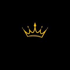 golden crown vector illustration