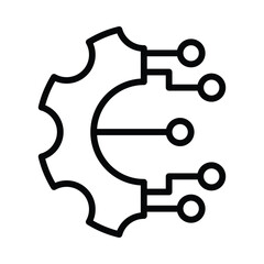 Integration Vector outline icon. Eps 10 file