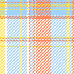 Vibrant pastel plaid pattern in soft blue, coral, and yellow. Perfect for textile designs, website backgrounds, or cheerful branding projects.