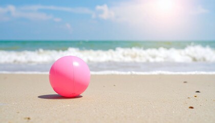 Obraz premium beach ball on the beach