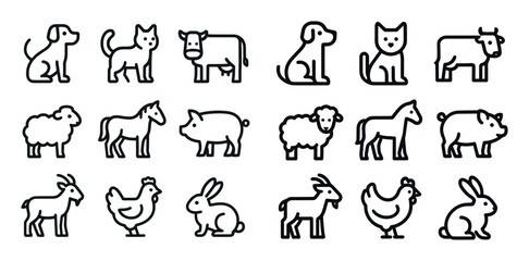Minimalist Animal Icons
