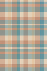 Masculine fabric textile background, amazing texture check vector. Sexy plaid seamless tartan pattern in orange and cyan colors.