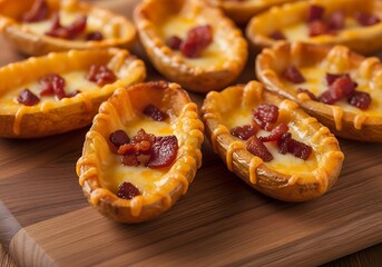 Potato Skin with Cheese and Bacon