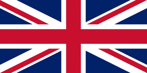 National flag of the state of Great Britain close-up. State background.