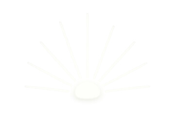 Obraz premium Light rays radiating from luminous core, generating dynamic visual energy against transparent backdrop