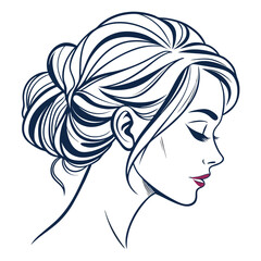 woman with long hair