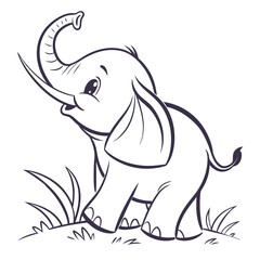 cartoon elephant art