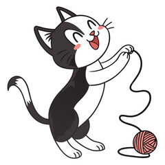 vector illustration of a cat