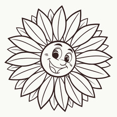cartoon flower vector