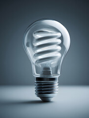 The electric light bulb as an idea or concept of energy saving. Neural network AI generated art
