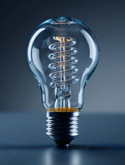 The electric light bulb as an idea or concept of energy saving. Neural network AI generated art