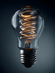 The electric light bulb as an idea or concept of energy saving. Neural network AI generated art