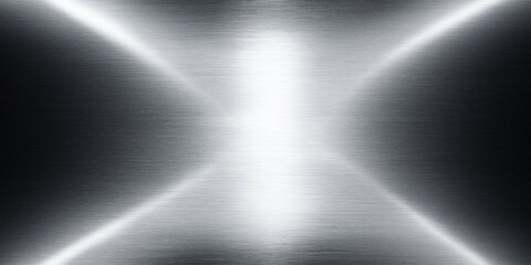 smooth metallic surface in shades of silver and gray with horizontal linear pattern.